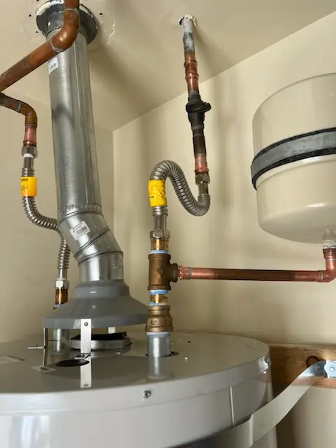 Water heater installation and plumbing repair in Shirley